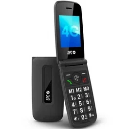 SPC Titan 2 - Teléfono Móvil para Personas Mayores con 4G, Pantalla 2.4", Teclado Grande, Batería Larga Duración, Resistente al Agua IP44, Color Negro - Artículo 2342N